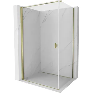 Mexen Mist-B Duschkabine schwenkbar 80 x 120 cm, transparent, gold - 8A2T-080-120-50-00 - Gold