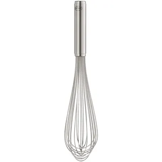 Rösle Schlagbesen Classic, hochwertiges Rührgerät mit stabilem Rundgriff, Gastronomie, Edelstahl 18/10, spülmaschinengeeignet, Länge 35 cm, Silberfarben