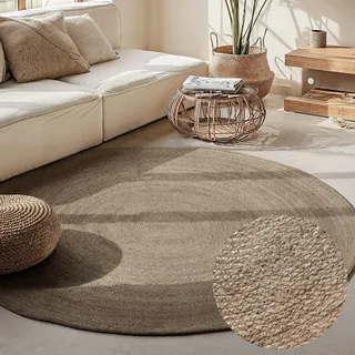 HANSE HOME Rangpur Juteteppich 140 x 140 cm Braun