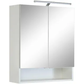 Held Spiegelschrank , Weiß , Holzwerkstoff , 1 Fächer , einzeln stellbar , 60x71x20 cm , individuell planbar , Badezimmer, Badmöbelsets & Badmöbelserien, Badmöbelserien