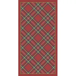 Vilber Teppich Wales Rot 04 (40 x 78 x 0,2 cm), PVC, Polyester, rutschfest, waschbar, hitzebeständig, geeignet für Tischsets und Tischläufer