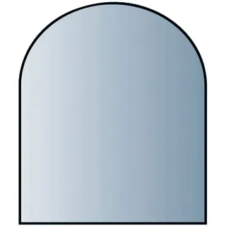 Glasbodenplatte halbrund - glasklar