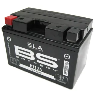 BS Battery 300679 BT12A SLA Motorrad Batterie, Schwarz