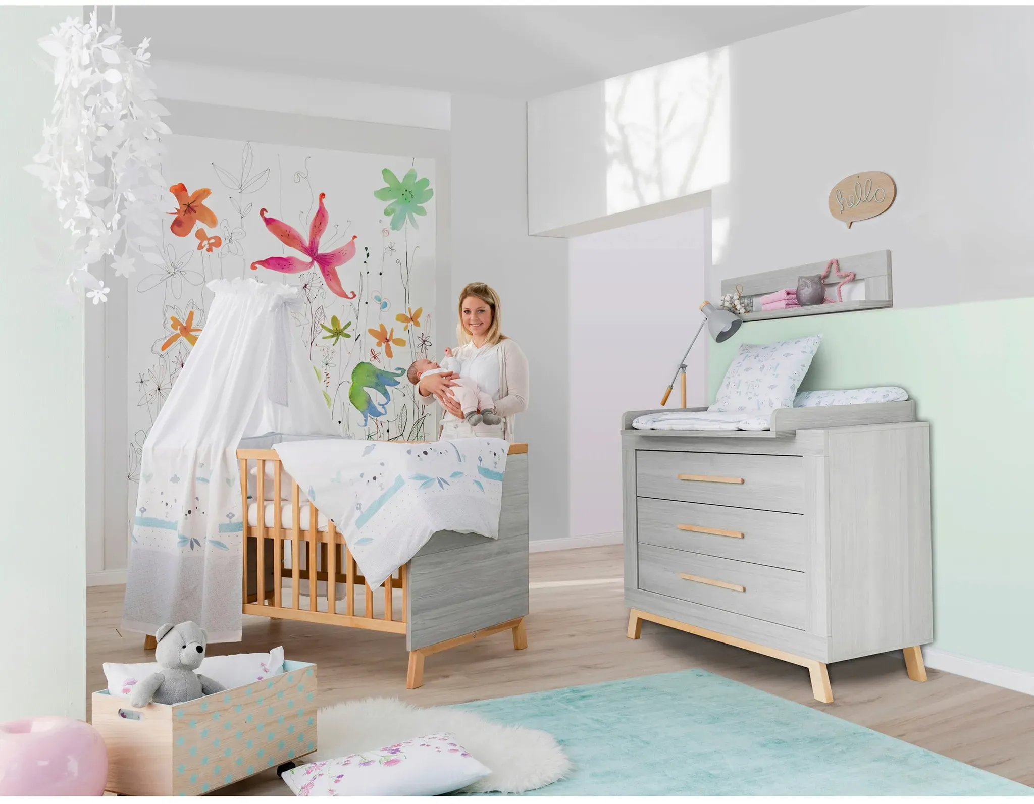 Bild von Kinderzimmer Miami Grey 2-tlg.