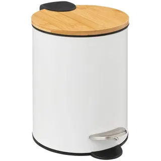 5five simply smart Badezimmer-Abfalleimer 3 l Weiß