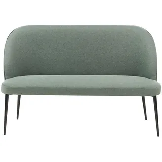 Beliani 2-Sitzer-Küchensofa hellgrün Osby , Grün, Schwarz , Textil , 130x85x49 cm , Wohnzimmer, Sofas & Couches, Sofas, 2-Sitzer Sofas