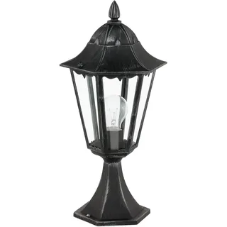 EGLO Sockelleuchte Aluminium 47 cm x 23 cm 1-flammig schwarz-silber