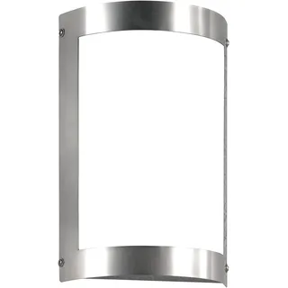CMD Außenwandleuchte Edelstahl 20,1 cm spritzwassergeschützt IP44 grau/silber/weiß
