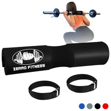 CCLIFE Barbell Pad Squat Hip Thrust Hantelstange Polster mit Klettverschluss Nackenshutz Nackenpolster Kniebeugen für Standard Langhantelstangen, Farbe:Schwarz