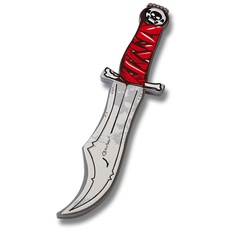 Bild von 5041 'EVA Premium' Piraten Messer Bones mit 'Totenkopf', rot/grau (1 Stück)