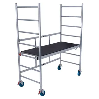 Krause RollTec FaltGerüst  - Ideal für den Innen- und Außenbereich bis zu einer Arbeitshöhe von 2,90 m