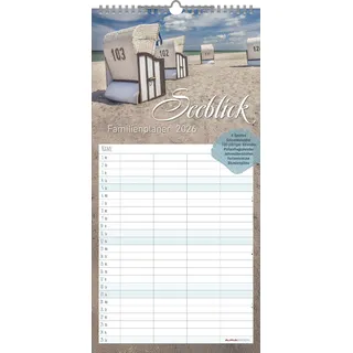 Neumann Familienplaner Seeblick 2026 – Familien-Timer 22x45 cm
