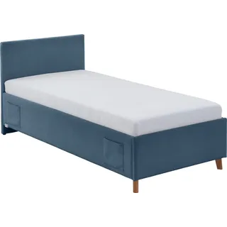 Meise Möbel Cool Polsterbett 120 x 200 cm Blau/Braun