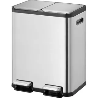 EKO - EcoCasa 1 Treteimer 30+30 Liter - Stainless steel - Matt Edelstahl - Silber