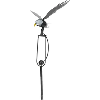 CHEOTIME Metall-Weißkopfseeadler-Gartendekoration, Gartenstecker, Adler-Dekoration Für Den Hof Und Zur Abwehr von Vögeln, Große Adler-Figuren Für Den Außenbereich Für Bauernhof, Hof, Garten, Rasen