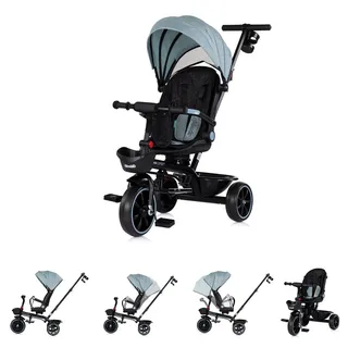 Chipolino Tricycle Max Sport 2 in 1, Dreirad, Becherhalter, Sitz umkehrbar, Korb hellblau - Blau