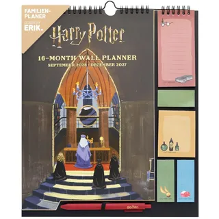 HARRY POTTER Familienplaner Wandkalender 2026/2027 4 Spalten