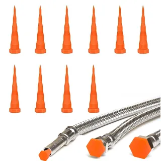 LONGHAO 10 Stück 55mm Hydrauliköl-Service-stopfen für Schläuche & Rohre