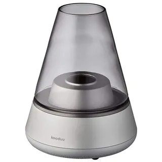 Nordic Light Pro Silber - Lampe & Bluetooth-Lautsprecher in Einem für Natürliches Licht und Musik-Streaming - Teelichthalter/Öllampe zum Nachfüllen - bis zu 10 Stunden Musik