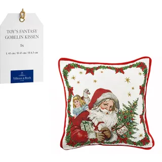 Villeroy & Boch Gobelin Kissen, Santa Toy's Fantasy Länge 45 x Breite Höhe 6,5 cm