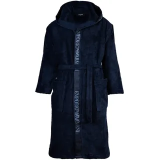 Emporio Armani Sponge Bathrobe Bademantel blau, M