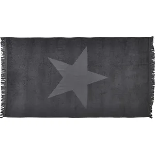 done.® Hamamtücher »Stern« saugfähige Frottier-Innenseite, ideal als Sauna-/Strandtuch, grau