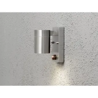 LED Edelstahl Außenwandleuchte Fassadenbeleuchtung Downlight mit Bewegungsmelder - Schwarz