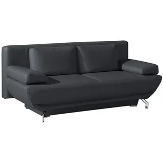 Dieter Knoll Schlafsofa , Anthrazit , Metall , Echtleder , Longlife-Leder , 210x87x97 cm , Lederauswahl, Stoffauswahl, Schlafen auf Sitzhöhe , Wohnzimmer, Sofas & Couches, Schlafsofas, Sonstige Schlafsofas