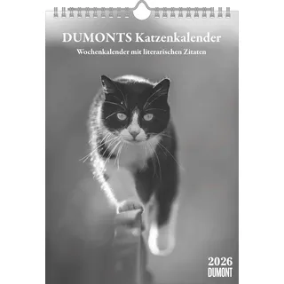 Dumont Kalenderverlag Kalender - Dumonts - Katzenkalender 2026 - Wochenkalender mit literarischen Zit | Gr.: onesize