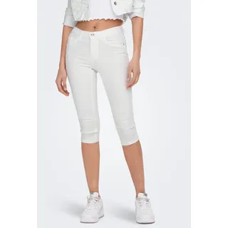 Only Caprijeans ONLY "ONLRAIN – Skinny Fit mit mittlerer Leibhöhe für moderne Silhouette", Damen, Gr.