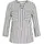 Blusenshirt Offwhite Navy Vertical Stripe 34