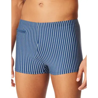 Schiesser Herren Badehose mit Bein Badeshorts mit Reißverschlusstasche enganliegend Single Jersey - Aqua