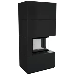 Kratki Floki Kamineinsatz Granit Schwarz