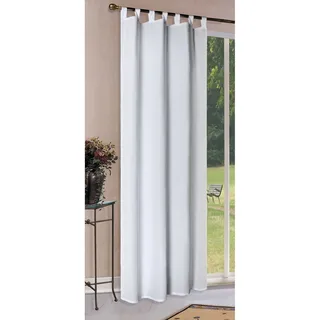 Gardinenbox 1er Set Vorhang Blickdicht Matte unifarbene Gardine mit Schlaufen. Aus edlem Microsatin Micofaser-Gewebe., 225x140, Weiß, 20400