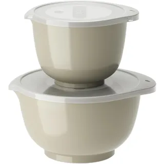Rosti Rührschüssel Set, 2tlg. mit Deckel, Margrethe New beige Humus 1,5+3,0L - Beige