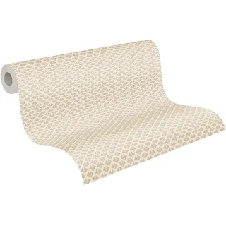 A.S. Création Vliestapete Trendwall 2 Art Deco Glitzertapete beige gold FSC®