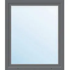 Kunststofffenster ARON Basic weiß/anthrazit 600x700 mm DIN Rechts