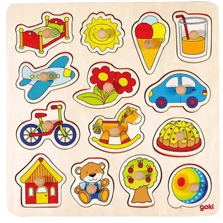 Goki Wooden Stud Puzzle