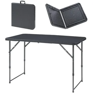 [en.casa] Adelfia Klapptisch 120 x 60 x 75 cm Schwarz