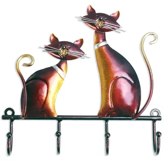 Tooarts Schlüsselanhänger, Schlüsselbrett, Schlüsselbrett, Kleiderbügel, Garderobe, Haken, Katze, Wanddekoration, Metall