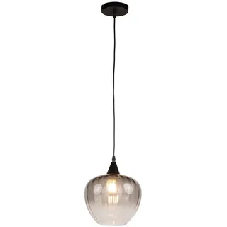 Dieter Knoll Hängeleuchte , Grau, Schwarz , Metall, Glas , Uni , rund , 150 cm , RoHS, Ce , Lampen & Leuchten, Leuchtenserien