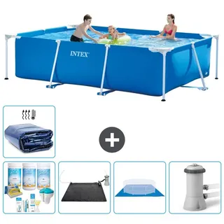 Rechteckiger Frame Pool - 300x200x75 cm - 6-teilig S20054 - Blau