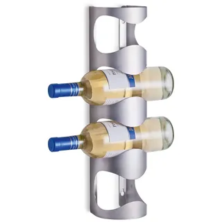 Zeller Flaschenregal 11,5 x 9,8 x 45 cm Silber