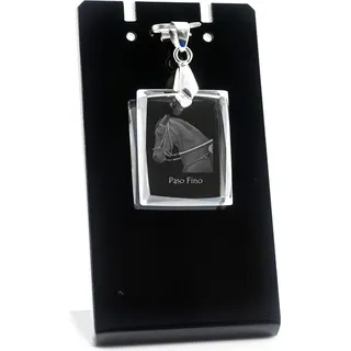 Paso Fino - Crystal pendant with horse, photo necklace, unique jewellery by Art-Dog