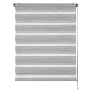 Schöner Wohnen SCHÖNER WOHNEN-Kollektion Doppelrollo »Tilda« transparent Sichtschutz mit Bohren/ohne Bohren freihängend geklemmt, silberne oder weiße Rollo-Technik, schwarz