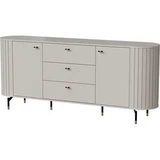 Selsey Zante - Sideboard 2-türig mit 3 Schubladen, graubeige, 190 cm - Taupe