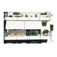 Floracord Balkonverkleidung Bausatz II Weiß 270 cm x 140 cm