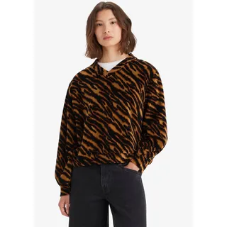 Levi's® Sweatshirt »HALF MOON PULL OVER«, im Animal-Look, braun