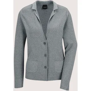 MADELEINE Strickjacke »Strickblazer Schlanker Strickblazer mit langen Ärmeln«, grau