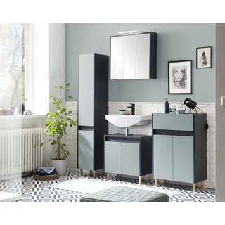 WELLTIME »Lovis, Breite 56 cm« Metallbeschläge, Möbelfüße aus Massivholz,